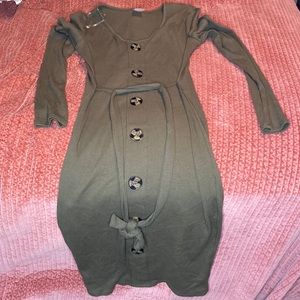 Olive green dress